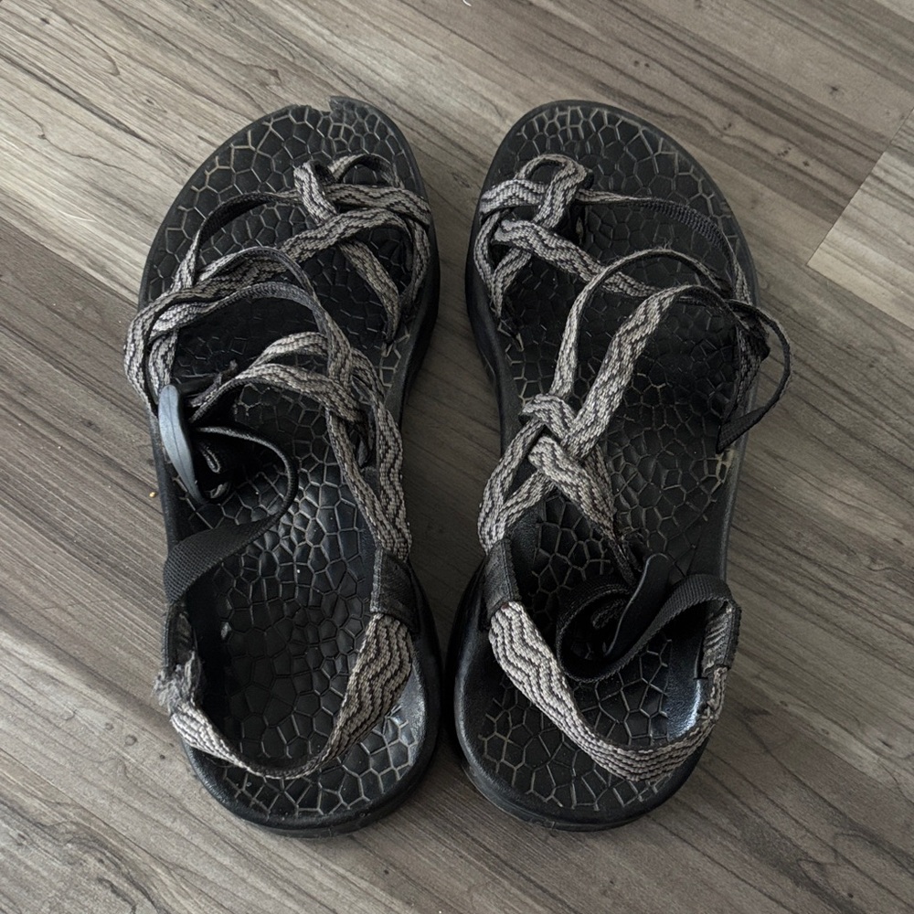 Chaco Black and Gray Sandals
